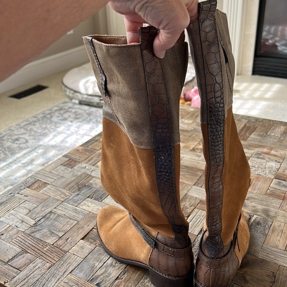 Matisse Nola Tall Brown Suede Riding Boots - Picture 7 of 14